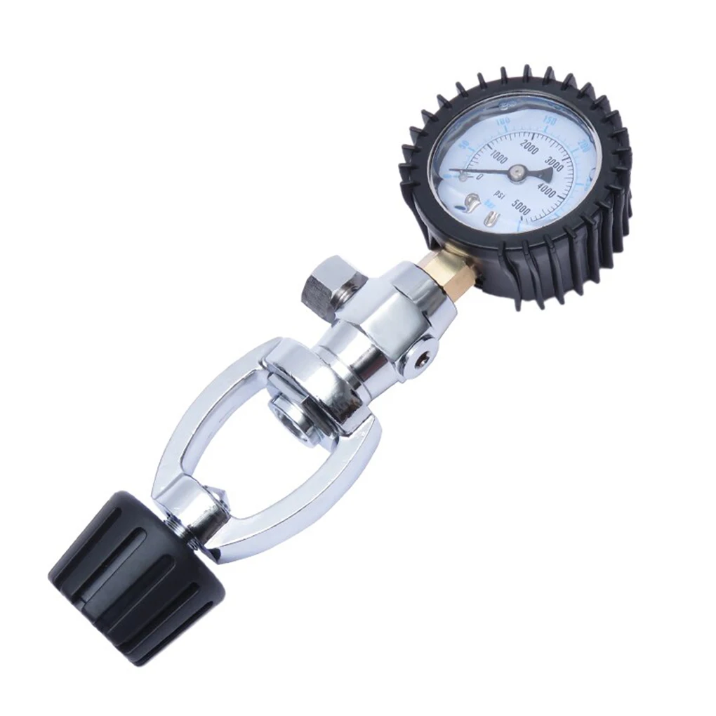 Cylinder Pressure Meter Dual Graduations Shock Proof Regulator 0-5000 PSI Analyzer Gauge Diver Equipment Outdoor
Cylinder Pressure Meter Dual Graduations Shock Proof Regulator 0-5000 PSI Analyzer Gauge Diver Equipment Outdoor