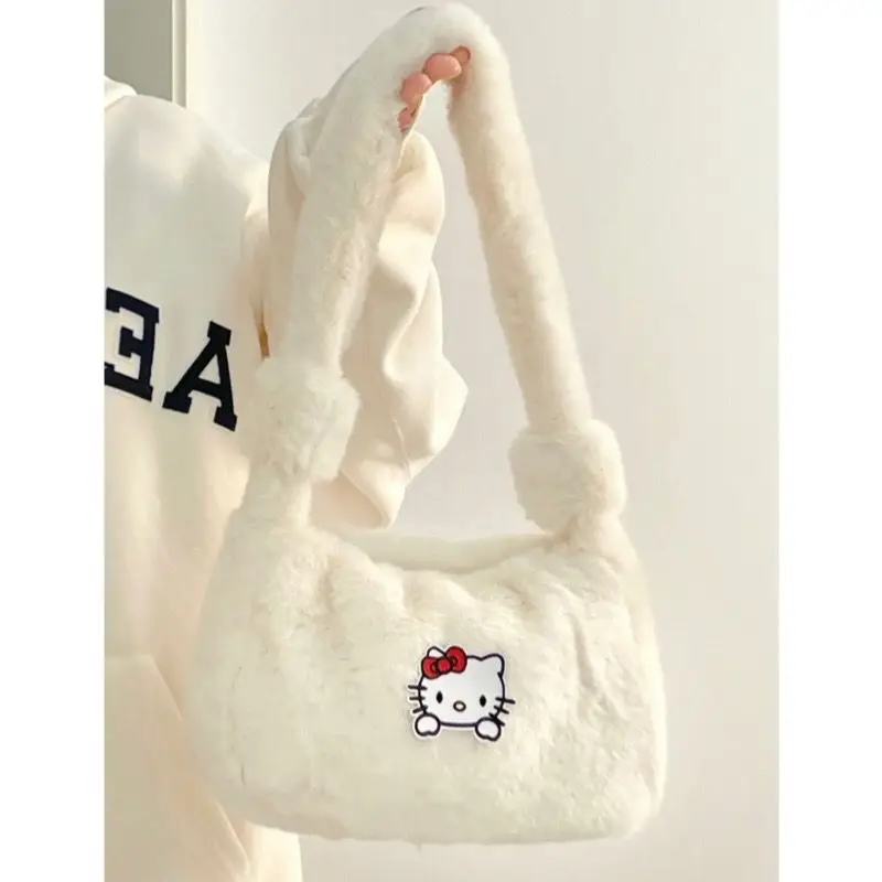 Плюшевая сумка Hello Kitty, Женская осенне-зимняя японская сумка для подмышек, сумочка с милым котенком, аниме мультяшный кошелек, органайзер, подарки
Плюшевая сумка Hello Kitty, Женская осенне-зимняя японская сумка для подмышек, сумочка с милым котенком, аниме мультяшный кошелек, органайзер, подарки