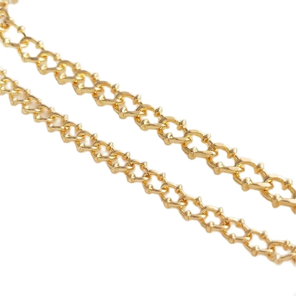 14K Gold Filled Plating European and American style retro crude chain diy bracelet necklace accessories manual loose chain
14K Gold Filled Plating European and American style retro crude chain diy bracelet necklace accessories manual loose chain