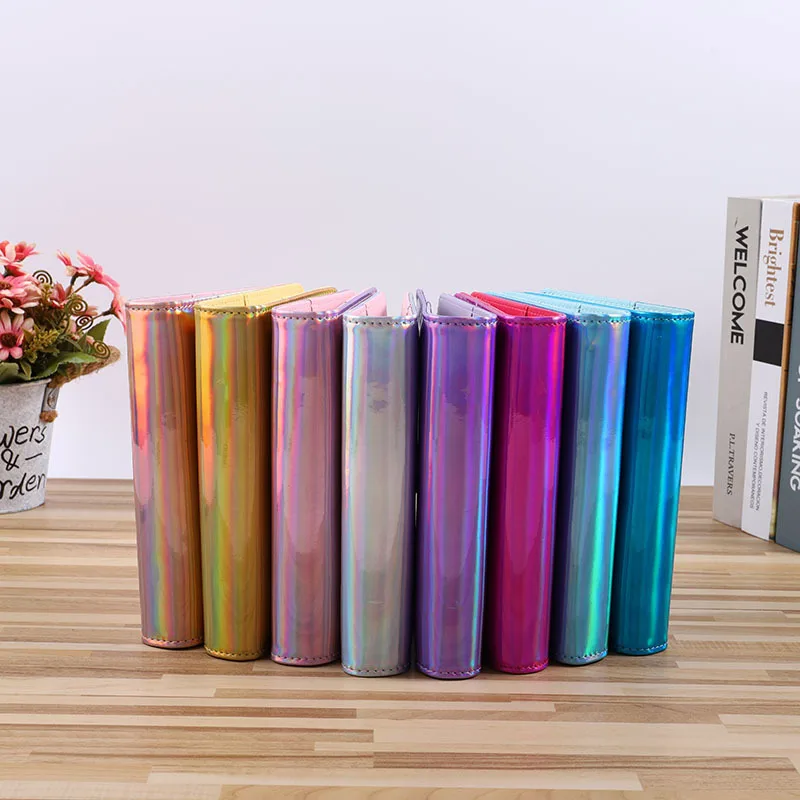 A6 Laser Color PU Leather DIY Binder Notebook Cover Diary Agenda Planner Paper Cover School Stationery
A6 Laser Color PU Leather DIY Binder Notebook Cover Diary Agenda Planner Paper Cover School Stationery