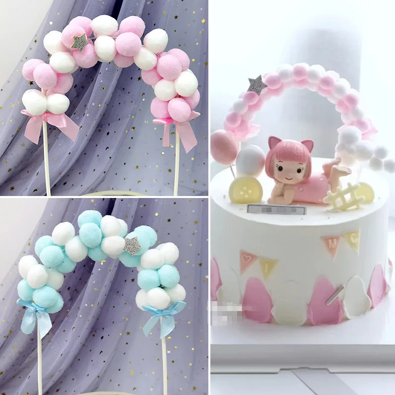 1Pc Pink Blue Fairy Hairball Cake Topper Soft Pompom Cloud Arch Cake Dessert Top Flags Baby Shower Wedding Birthday Party Decor
1Pc Pink Blue Fairy Hairball Cake Topper Soft Pompom Cloud Arch Cake Dessert Top Flags Baby Shower Wedding Birthday Party Decor