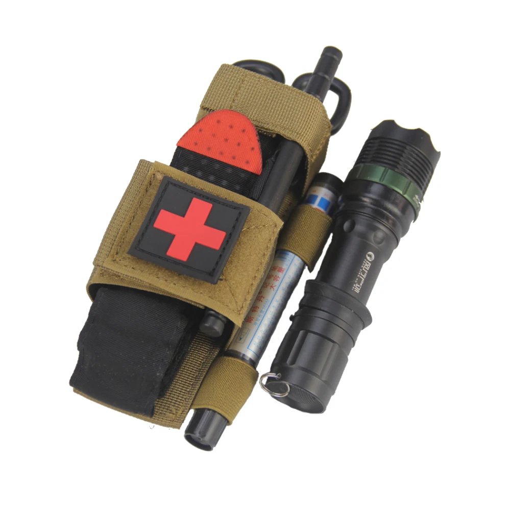 Tactics Tourniquet Storage Bag First Aid EDC Case Nylon Flashlight Holster Bag Military Scissor Molle Pouch For Outdoor Survival
Tactics Tourniquet Storage Bag First Aid EDC Case Nylon Flashlight Holster Bag Military Scissor Molle Pouch For Outdoor Survival