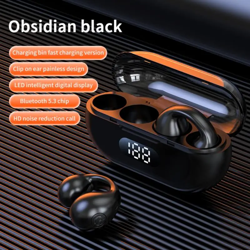 With Microphone Bluetooth Earphones Hifi Stereo Earbuds Led Display With Mic Earphone Wireless Headphones Air Conduction Headset
With Microphone Bluetooth Earphones Hifi Stereo Earbuds Led Display With Mic Earphone Wireless Headphones Air Conduction Headset