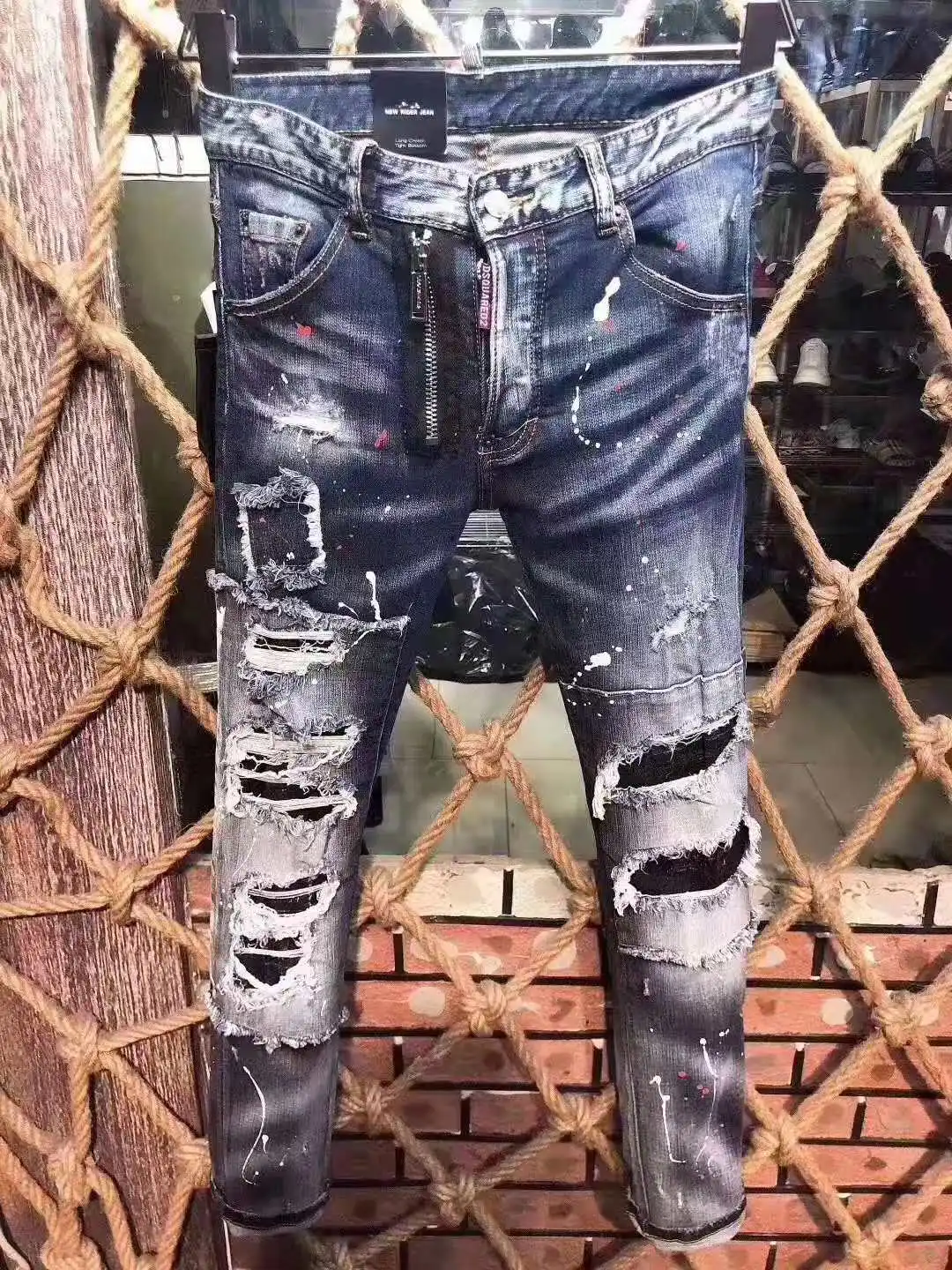 Jeans Pants Design Cool Top Jeans Men Slim Jeans Denim Trousers Blue Hole Pants Jeans For Men 9608
Jeans Pants Design Cool Top Jeans Men Slim Jeans Denim Trousers Blue Hole Pants Jeans For Men 9608