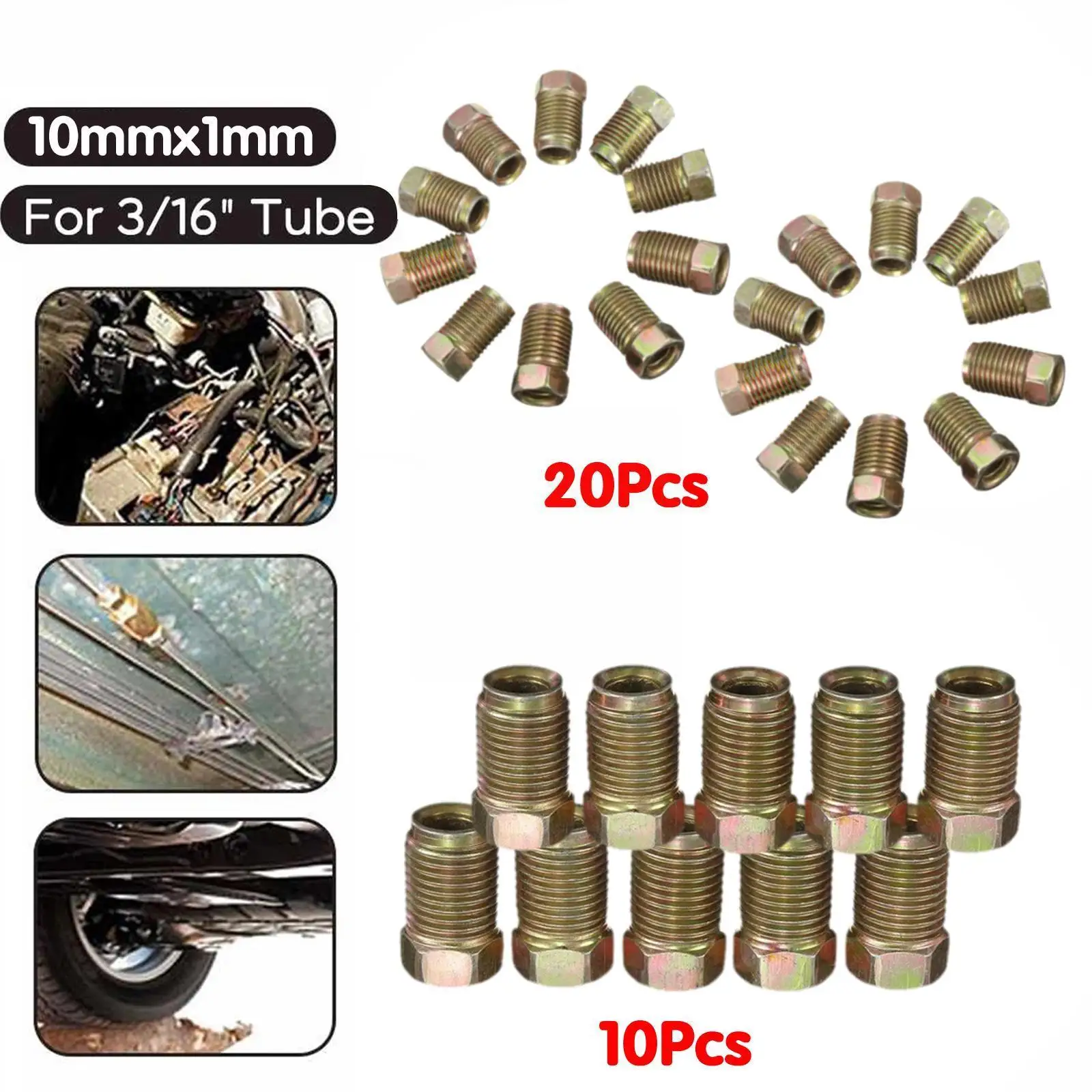 10/20 шт. T 10 мм X 1 мм штекерные Короткие тормозные гайки для 3/16 дюймовых метрических тормозных труб профессиональная Замена автомобиля S7d0
10/20 шт. T 10 мм X 1 мм штекерные Короткие тормозные гайки для 3/16 дюймовых метрических тормозных труб профессиональная Замена автомобиля S7d0