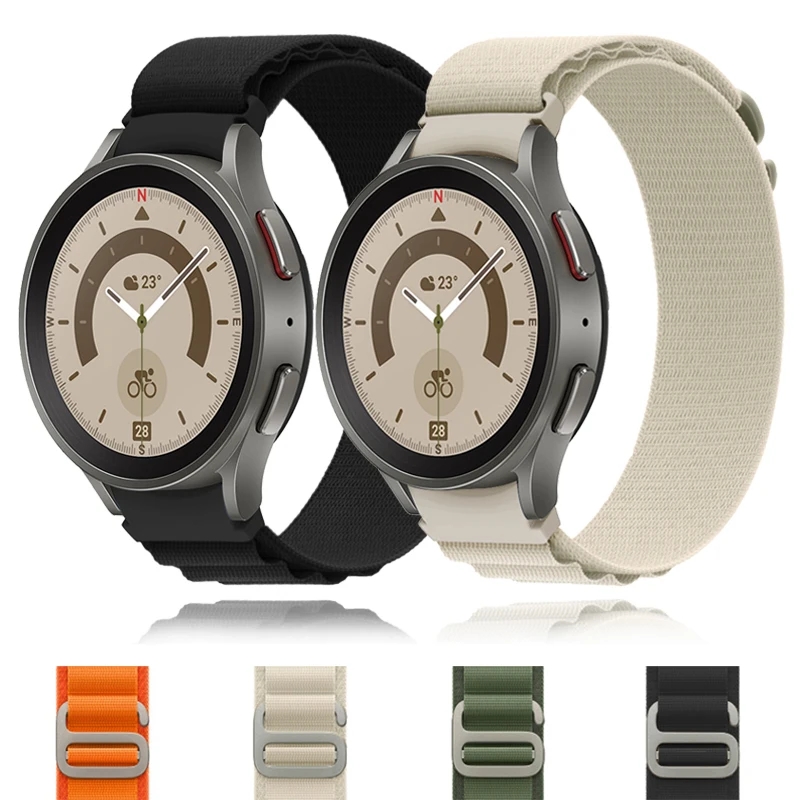Alpine Loop Strap for Samsung Watch 5/4 44mm 40mm Watch 5 Pro 45mm Band Nylon Bracelet Correa for Galaxy Watch 4 Classic 42 46mm
Alpine Loop Strap for Samsung Watch 5/4 44mm 40mm Watch 5 Pro 45mm Band Nylon Bracelet Correa for Galaxy Watch 4 Classic 42 46mm