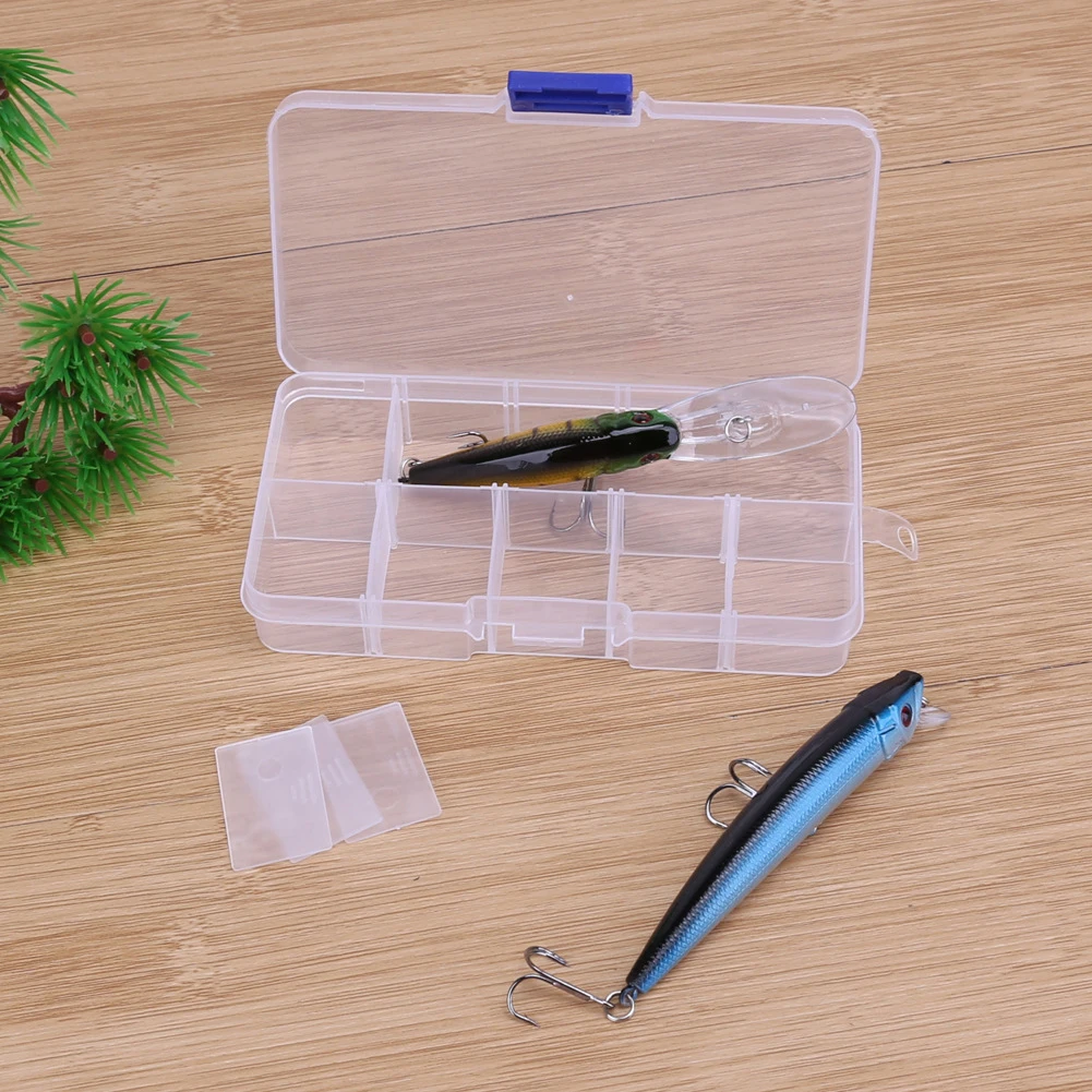 10 Grids Removable Plastic Storage Box Transparent Square Fishing Hooks Bait Organizer Flying Fishing Box Fish Accessories
10 Grids Removable Plastic Storage Box Transparent Square Fishing Hooks Bait Organizer Flying Fishing Box Fish Accessories