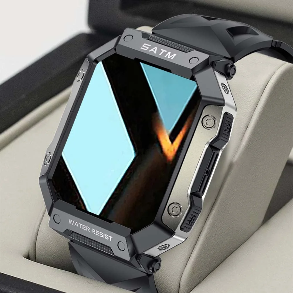 New Full Touch Smartwatch Blood Pressure Oxygen Fitness Tracker 5Atm Waterproof Smart Watch Men Military for Android/Xiaomi
New Full Touch Smartwatch Blood Pressure Oxygen Fitness Tracker 5Atm Waterproof Smart Watch Men Military for Android/Xiaomi
