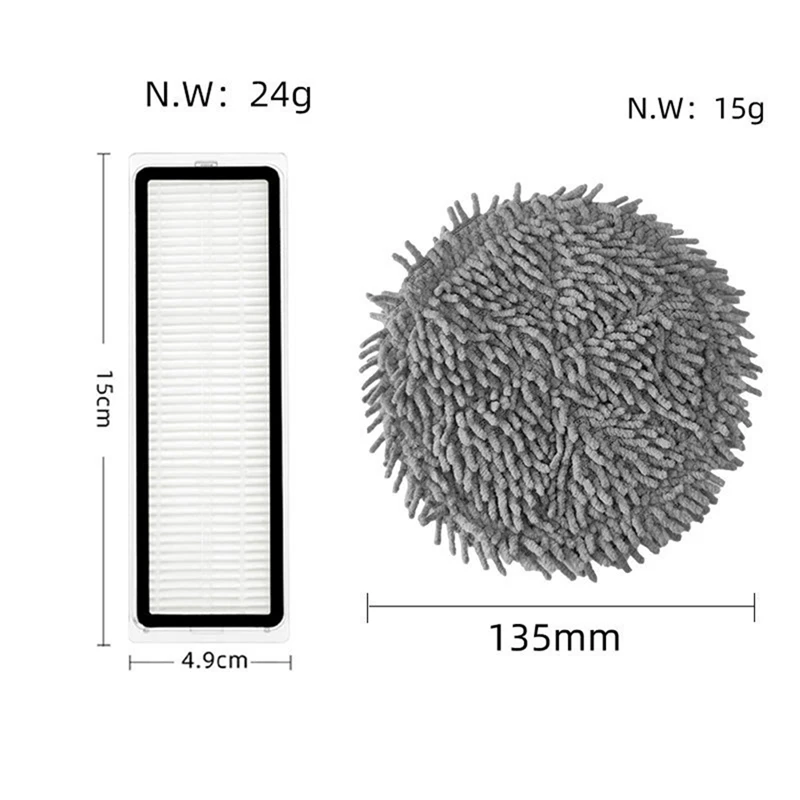 For Xiaomi Mjia STYTJ06ZHM Vacuum Cleaner Accessories, HEPA Filter, Mop Cloth Spar Parts Cleaning Replacement
For Xiaomi Mjia STYTJ06ZHM Vacuum Cleaner Accessories, HEPA Filter, Mop Cloth Spar Parts Cleaning Replacement