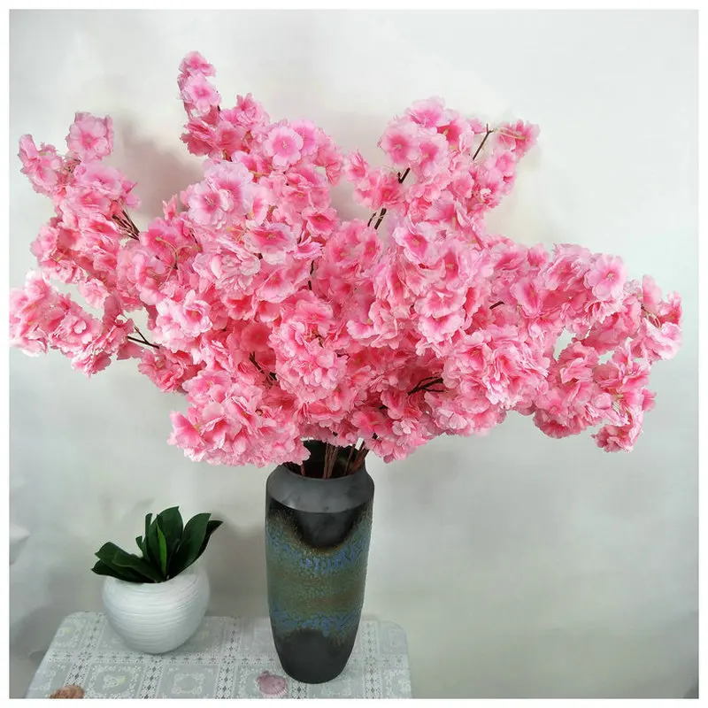 110cm Cherry Blossom Branch artificial Flower Big Cherry Blossom wedding Deacor Flower Arrangement Home Decoration Silk Flower
110cm Cherry Blossom Branch artificial Flower Big Cherry Blossom wedding Deacor Flower Arrangement Home Decoration Silk Flower