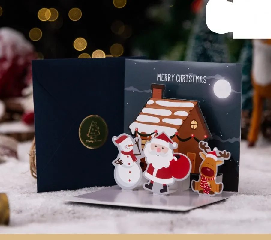 Рождественская открытка 3D
Рождественская открытка 3D