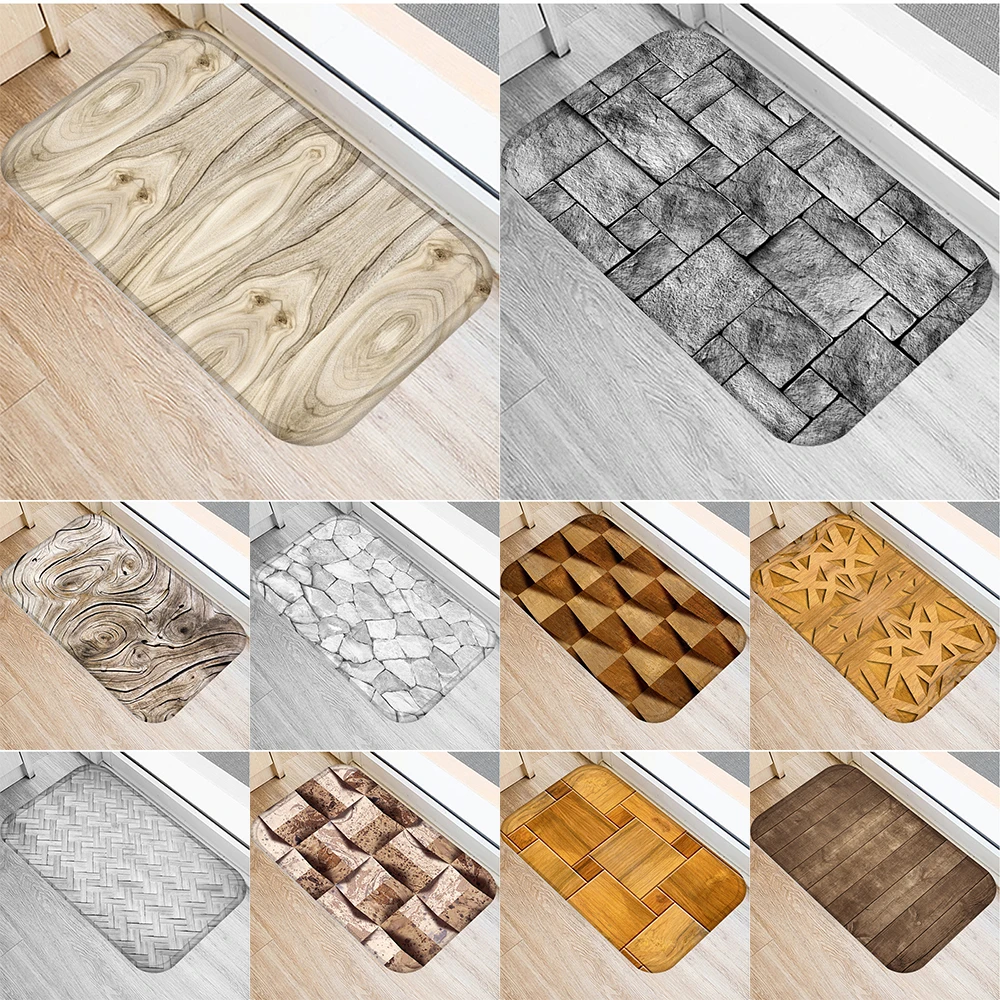 Nordic wood grain printed pattern mat home bedroom bathroom entrance floor decoration door mat non slip carpet
Nordic wood grain printed pattern mat home bedroom bathroom entrance floor decoration door mat non slip carpet