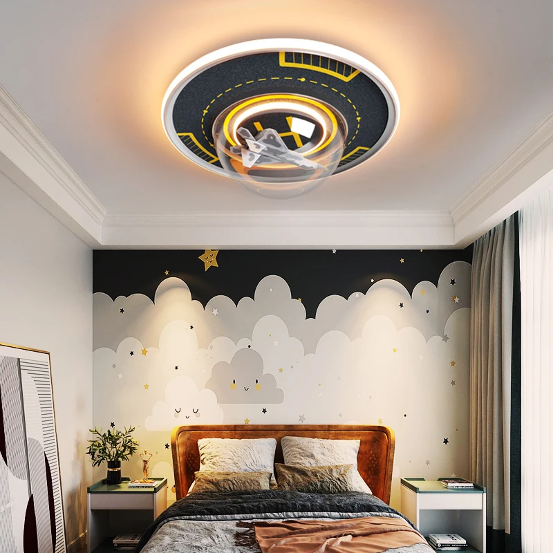 SANDYHA Modern Spaceship Design Lampara Techo Plafonnier Ceiling Light Lamp Bedroom Children's Room Abajur Para Quarto Infantil
SANDYHA Modern Spaceship Design Lampara Techo Plafonnier Ceiling Light Lamp Bedroom Children's Room Abajur Para Quarto Infantil