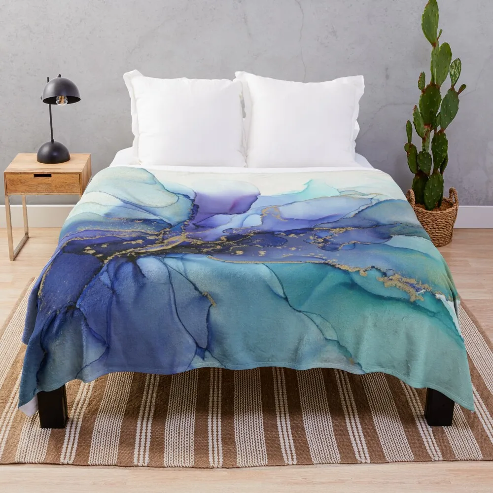 Electric Wave Violet Turquoise Ink - Part 4 Throw Blanket Blanket Sofa Flannel Blanket
Electric Wave Violet Turquoise Ink - Part 4 Throw Blanket Blanket Sofa Flannel Blanket