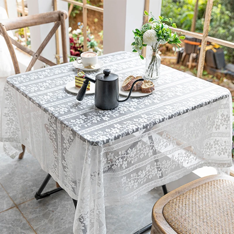 White Table Cloth Lace Decorative Hotel Wedding Party Dining Embroidery Fabric French Lace Tablecloth Coffee Tea Table Cover
White Table Cloth Lace Decorative Hotel Wedding Party Dining Embroidery Fabric French Lace Tablecloth Coffee Tea Table Cover