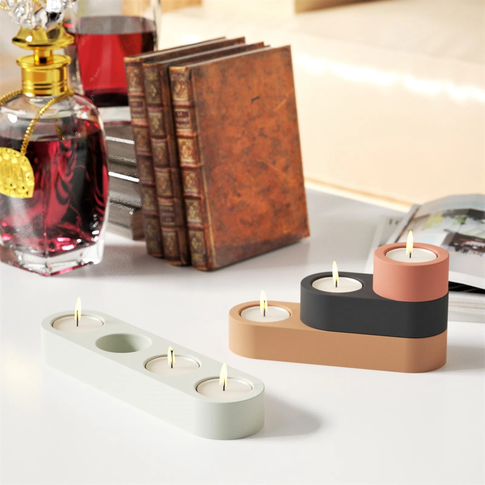 Silicone Cement Candle Holder Molds Round Oval Concrete Tealight Candlestick Mould Nordic Style Home Decor Table Centerpiece
Silicone Cement Candle Holder Molds Round Oval Concrete Tealight Candlestick Mould Nordic Style Home Decor Table Centerpiece