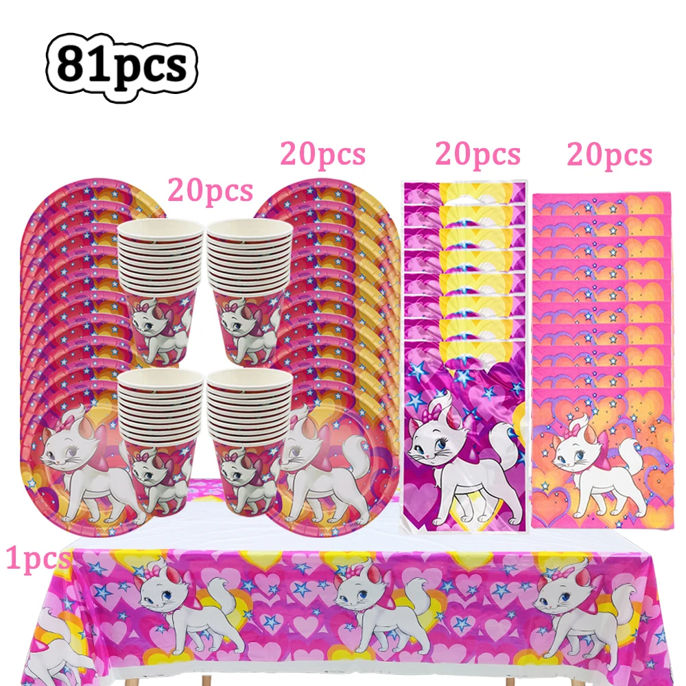 Disney Marie Cat бумажные стаканы, тарелки и баннеры
Disney Marie Cat бумажные стаканы, тарелки и баннеры