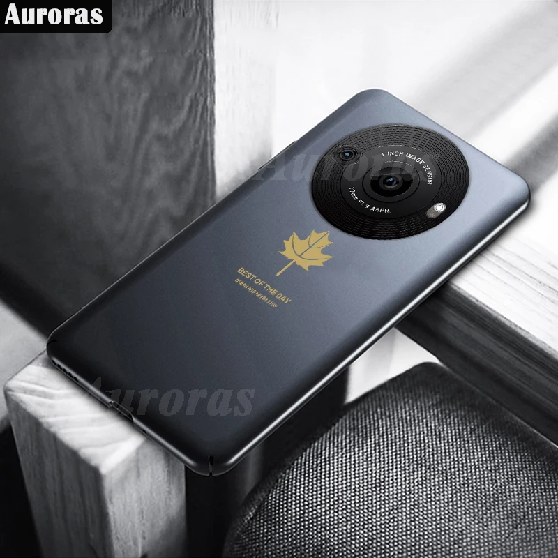 Auroras для Sharp Aquos R8S Pro роскошный силиконовый чехол с кленовым листьем из мягкого ТПУ