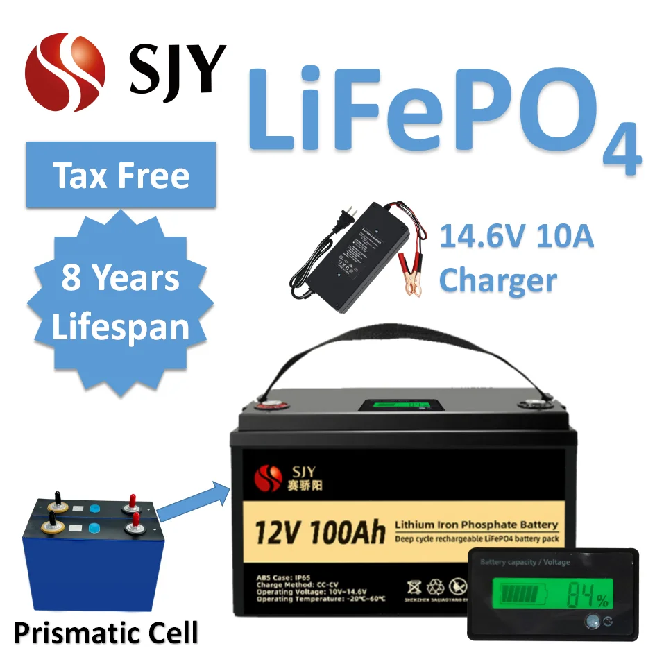 12V 100AH LiFePO4 Battery Pack 12V100AH Lithium Iron Phosphate for Electric Marine Outboard Propulsion Motors 48V Solar System
12V 100AH LiFePO4 Battery Pack 12V100AH Lithium Iron Phosphate for Electric Marine Outboard Propulsion Motors 48V Solar System