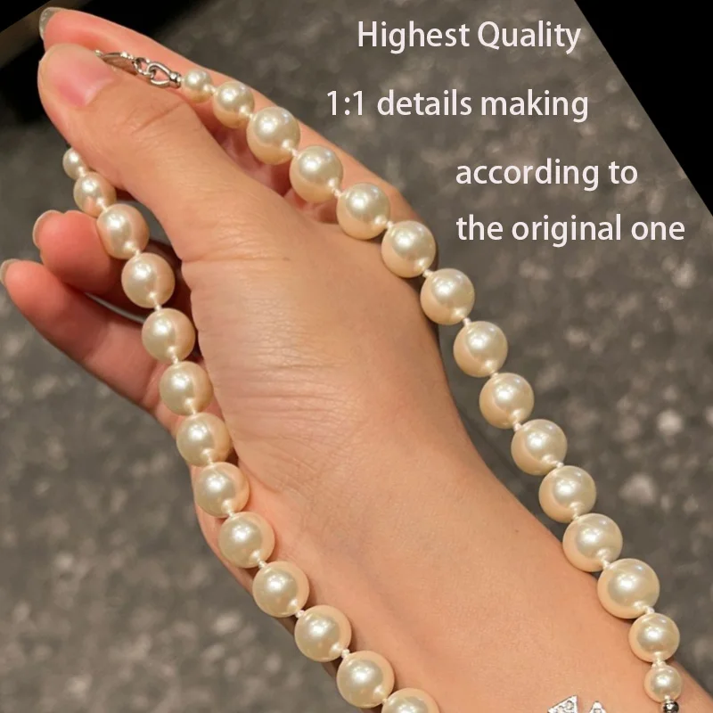 Highest Quality 1-Layer Pearl 1:1 Making Saturn Jewelry 4x6cm Saturn Necklace Choker Clavicle Chain For Women Gift Wedding Party
Highest Quality 1-Layer Pearl 1:1 Making Saturn Jewelry 4x6cm Saturn Necklace Choker Clavicle Chain For Women Gift Wedding Party