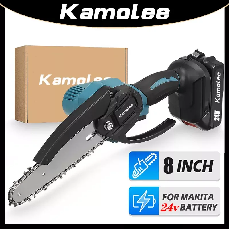 NEW Kamolee Brushless Electric Chain Saw 24V 8 Inch Mini Chainsaw Wood Cutter Pruning Garden Power Tool For Makita 18V Battery
NEW Kamolee Brushless Electric Chain Saw 24V 8 Inch Mini Chainsaw Wood Cutter Pruning Garden Power Tool For Makita 18V Battery
