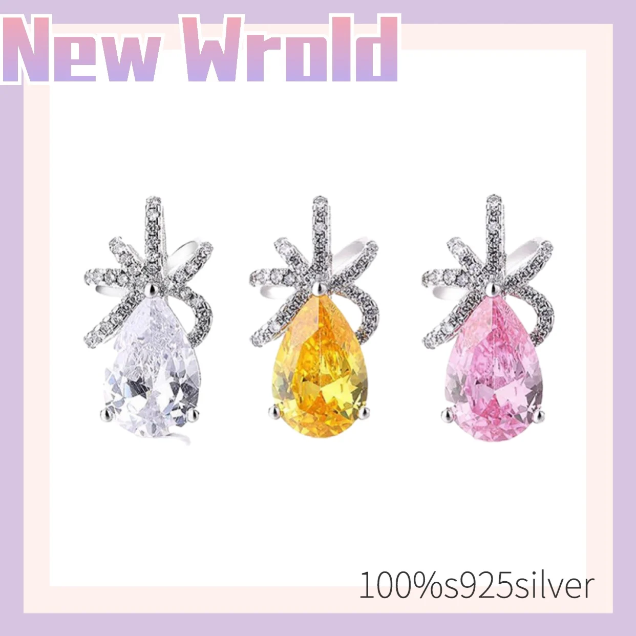 Necklaces Pendants Women S925 Silver Ribbon Love Water Drop Big Cubic Zirconia Diamant Pendant Fine Jewelry Accessories
Necklaces Pendants Women S925 Silver Ribbon Love Water Drop Big Cubic Zirconia Diamant Pendant Fine Jewelry Accessories