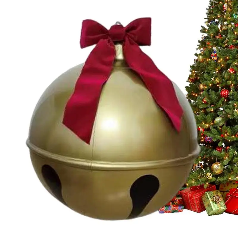 

Надувной Рождественский шар, лук и колокольчик, гигантские большие шары, украшение для сада и елки, надувной Рождественский шар из ПВХ для праздничных вечеринок