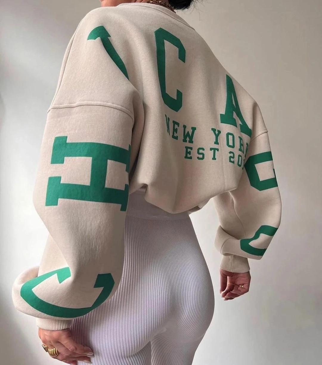 Casual Letters Print Sweatshirt Women Fashion Fleece Long Sleeve Loose Hoodies Y2k Streetwear 2022 Autumn Winter Lady Pullovers
Casual Letters Print Sweatshirt Women Fashion Fleece Long Sleeve Loose Hoodies Y2k Streetwear 2022 Autumn Winter Lady Pullovers