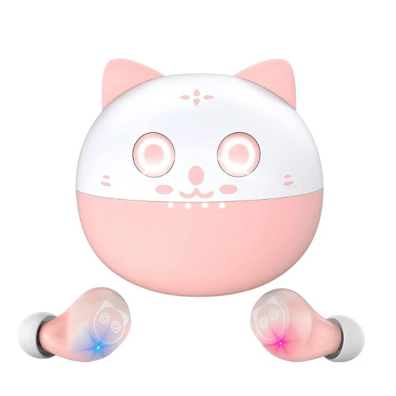 TWS Cute Cat Headset Touch Bluetooth 5.0 Sports Mini Binaural Charging Bin Wireless Gaming Headset
TWS Cute Cat Headset Touch Bluetooth 5.0 Sports Mini Binaural Charging Bin Wireless Gaming Headset