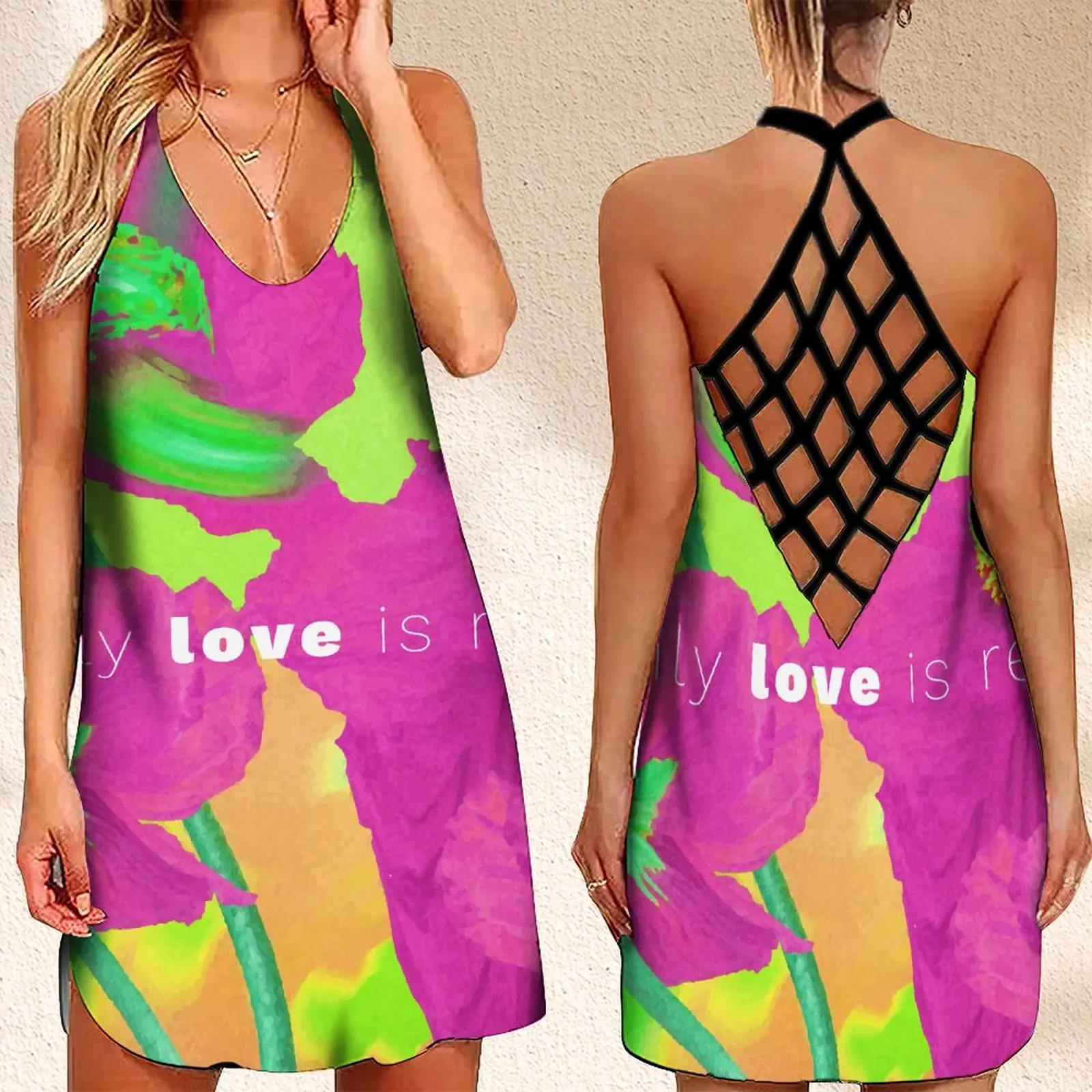 Женское летнее платье без рукавов, с открытой спиной и цветочным принтом
Женское летнее платье без рукавов, с открытой спиной и цветочным принтом