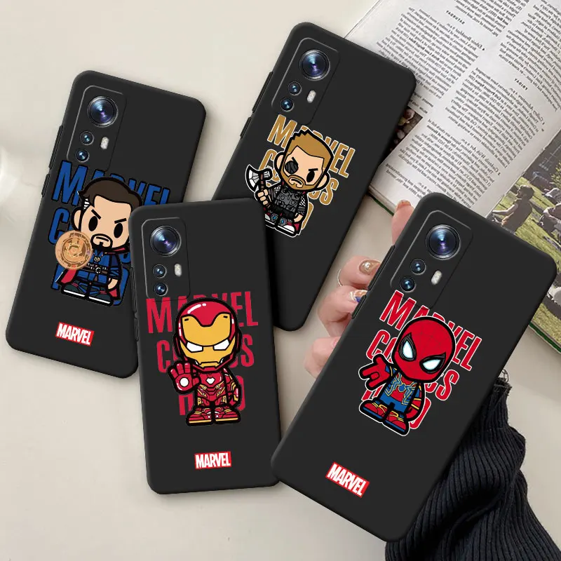 Black Case for Xiaomi Mi 12S 12X 10S 11 Lite 11T 11X 11i 12 Pro 10 10T 11 Ultra Phone Bumper Marvel Spider Iron Man Thor Coque
Black Case for Xiaomi Mi 12S 12X 10S 11 Lite 11T 11X 11i 12 Pro 10 10T 11 Ultra Phone Bumper Marvel Spider Iron Man Thor Coque