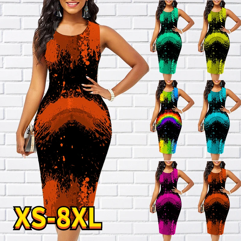 Women's A Line Dress Knee Length Dress Red black Sleeveless Print dress Spring Summer Casual Daily tops 2022 8XL
Women's A Line Dress Knee Length Dress Red black Sleeveless Print dress Spring Summer Casual Daily tops 2022 8XL