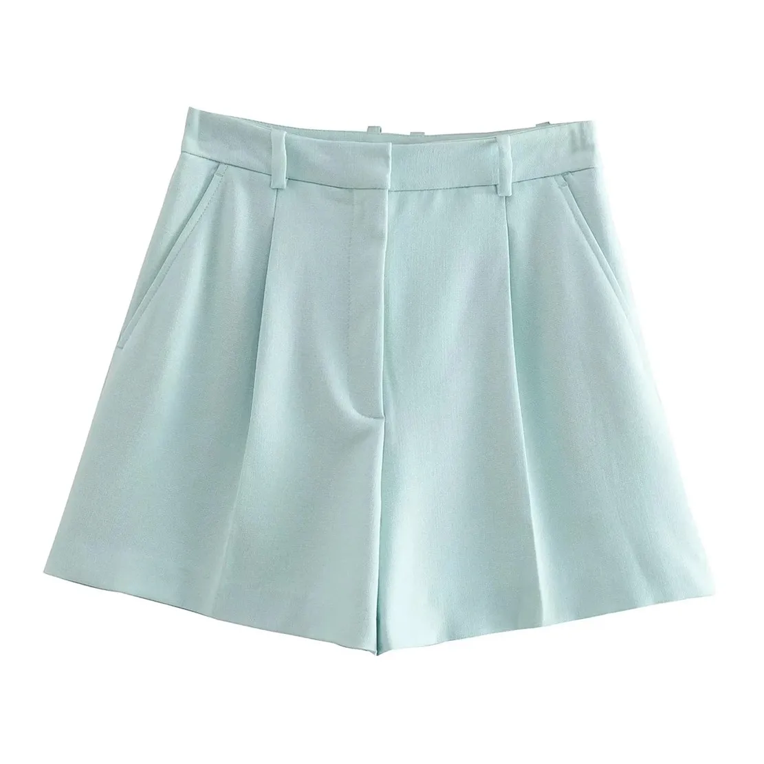 Maxdutti Simple Casual Bermuda Lake Blue Solid Suits Shorts Women England Style Office Lady Fashion Shorts
Maxdutti Simple Casual Bermuda Lake Blue Solid Suits Shorts Women England Style Office Lady Fashion Shorts