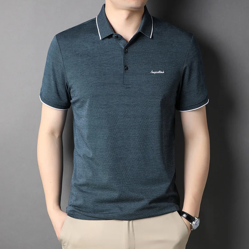 Cotton Mens Polo Shirts High Quality Short Sleeve Solid Color Business Casual Male Tees Fashion Slim Fit Man Tops 3XL
Cotton Mens Polo Shirts High Quality Short Sleeve Solid Color Business Casual Male Tees Fashion Slim Fit Man Tops 3XL