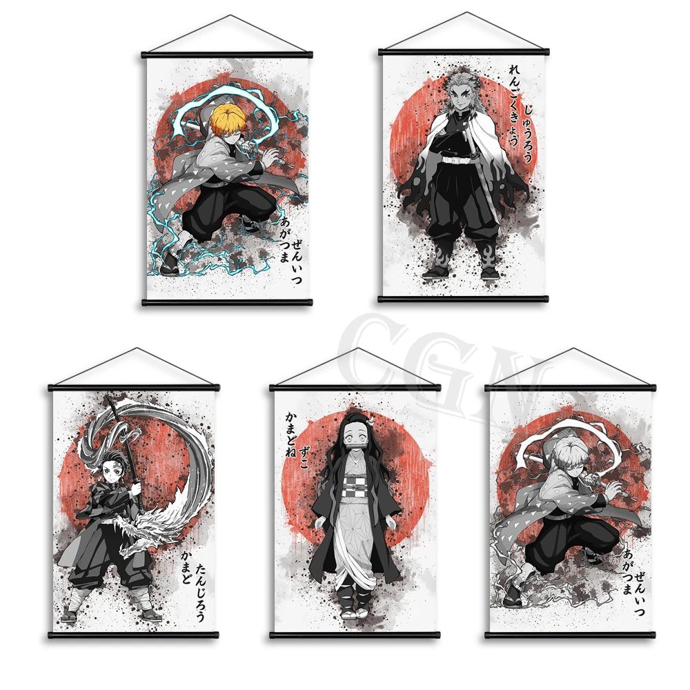 Demon Slayer Anime Canvas Scroll Hanging Poster Paintings for Living Room Decor Aesthetic Decoration Bedroom Tanjiro Vintage
Demon Slayer Anime Canvas Scroll Hanging Poster Paintings for Living Room Decor Aesthetic Decoration Bedroom Tanjiro Vintage