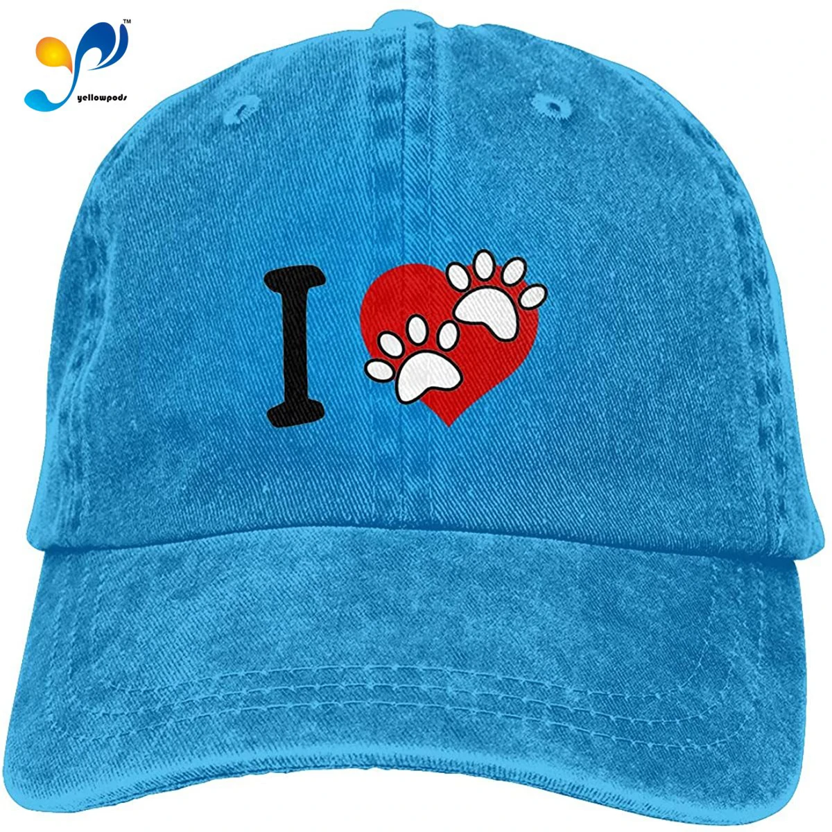 Unisex Adult Love Paw Print Washed Denim Cotton Sport Outdoor Baseball Hat Adjustable One Size Sombrero De Mujer
Unisex Adult Love Paw Print Washed Denim Cotton Sport Outdoor Baseball Hat Adjustable One Size Sombrero De Mujer