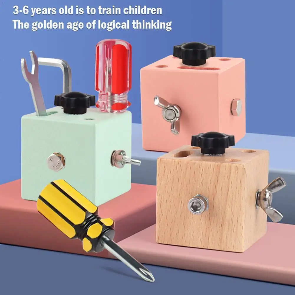 Montessori Busy Board Screw Bolt Set Toys 2 Year Preschool Educational Wooden Toys For Children Kids Juguetes Gift Brain Game
Montessori Busy Board Screw Bolt Set Toys 2 Year Preschool Educational Wooden Toys For Children Kids Juguetes Gift Brain Game