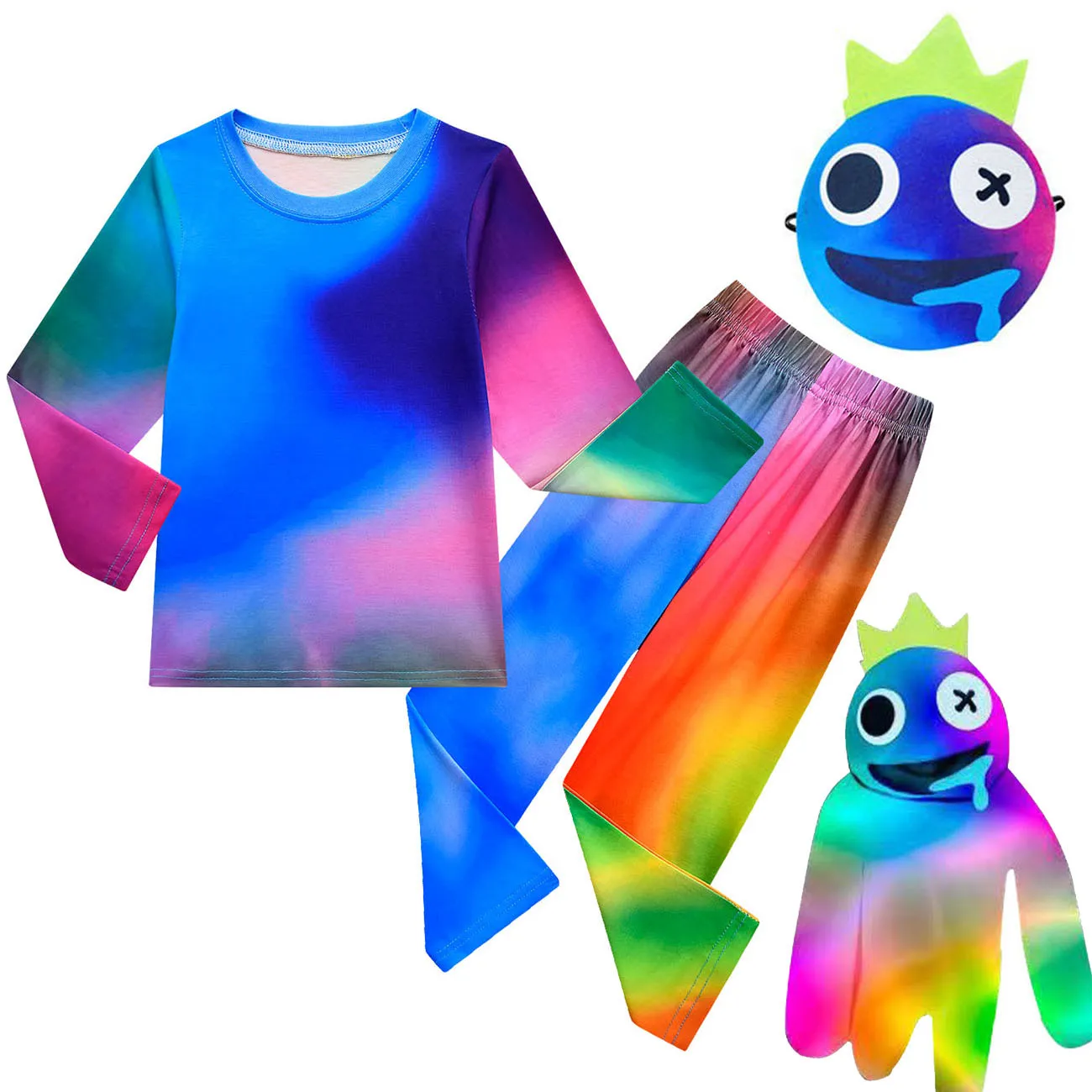 Rainbow Friends Pajama Sets for Kids Polyester Pajamas Christmas Baby Boys Sleepwear Clothes Girl Full Sleeve Shirt Pants Mask
Rainbow Friends Pajama Sets for Kids Polyester Pajamas Christmas Baby Boys Sleepwear Clothes Girl Full Sleeve Shirt Pants Mask