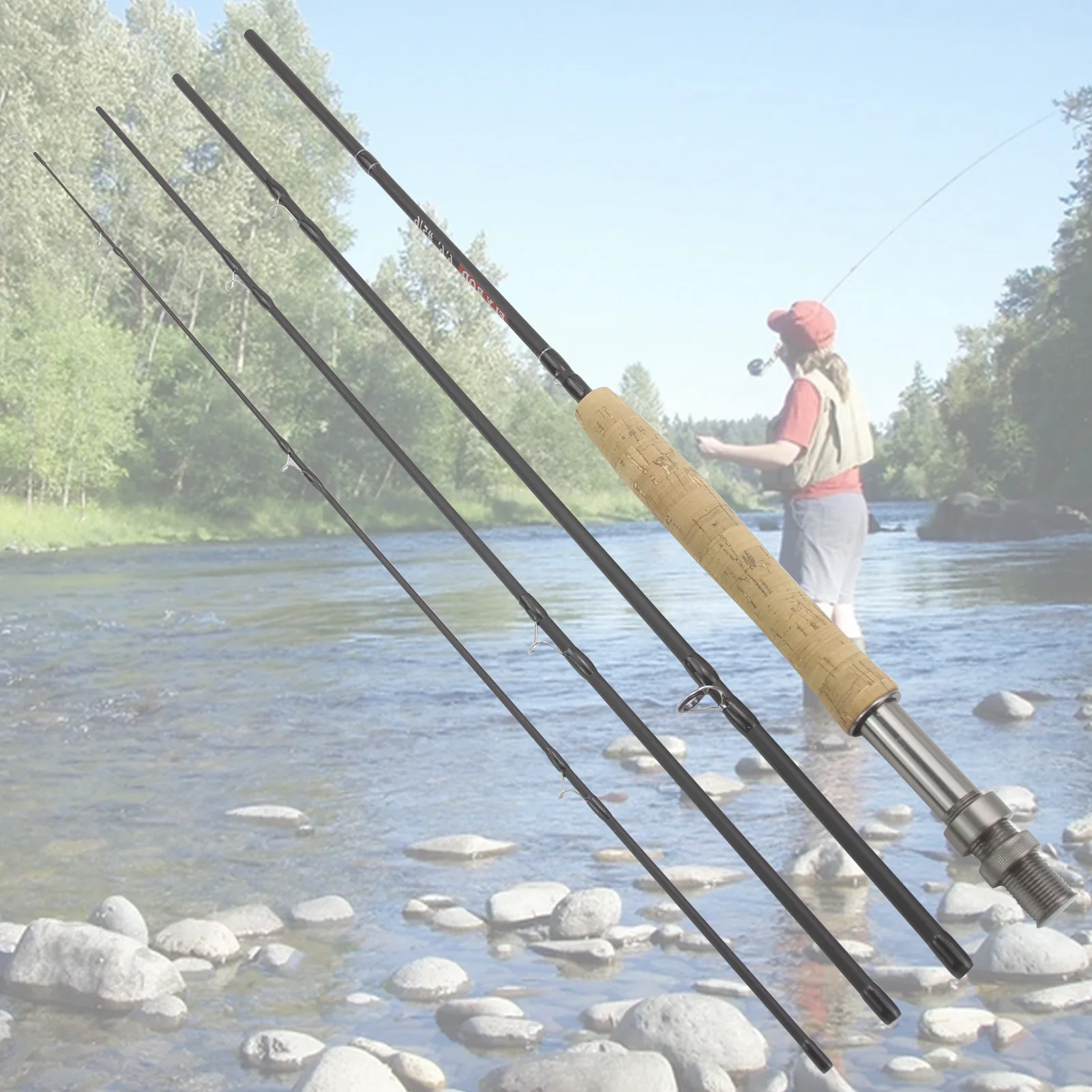 NEW 8ft 9ft 4 Section Fly Fishing Rod Portable Carbon UltraLight Slow Action Fly Rod Cork Handle Lure Fishing Goods FISH ROD
NEW 8ft 9ft 4 Section Fly Fishing Rod Portable Carbon UltraLight Slow Action Fly Rod Cork Handle Lure Fishing Goods FISH ROD