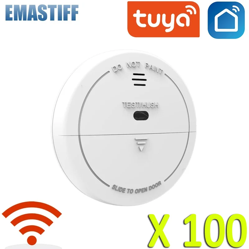 100 шт. Новый независимый детектор дыма Tuya Wi-Fi датчик дыма противопожарная сигнализация домашняя система безопасности Пожарные Системы
100 шт. Новый независимый детектор дыма Tuya Wi-Fi датчик дыма противопожарная сигнализация домашняя система безопасности Пожарные Системы