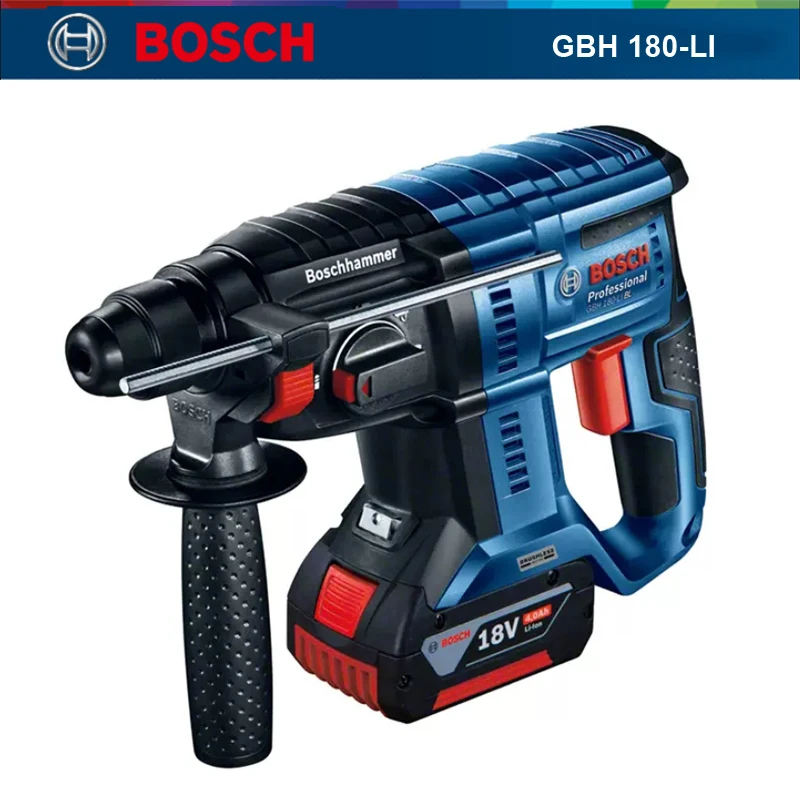 

Bosch GBH 180-LI Multifunctional Electric Hammer 18V Rechargeable Cordless Rotary Hammer Brushless Motor Impact Drill Power Tool