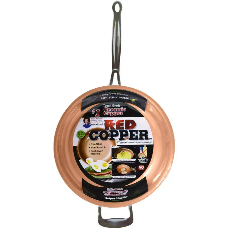 Knife Red Copper 12" Pack of 1 Knife - Super Sharp, Durable and Rust-Proof, Non-Stick Reinforced Blade, Ideal for Slicing and P
Knife Red Copper 12" Pack of 1 Knife - Super Sharp, Durable and Rust-Proof, Non-Stick Reinforced Blade, Ideal for Slicing and P