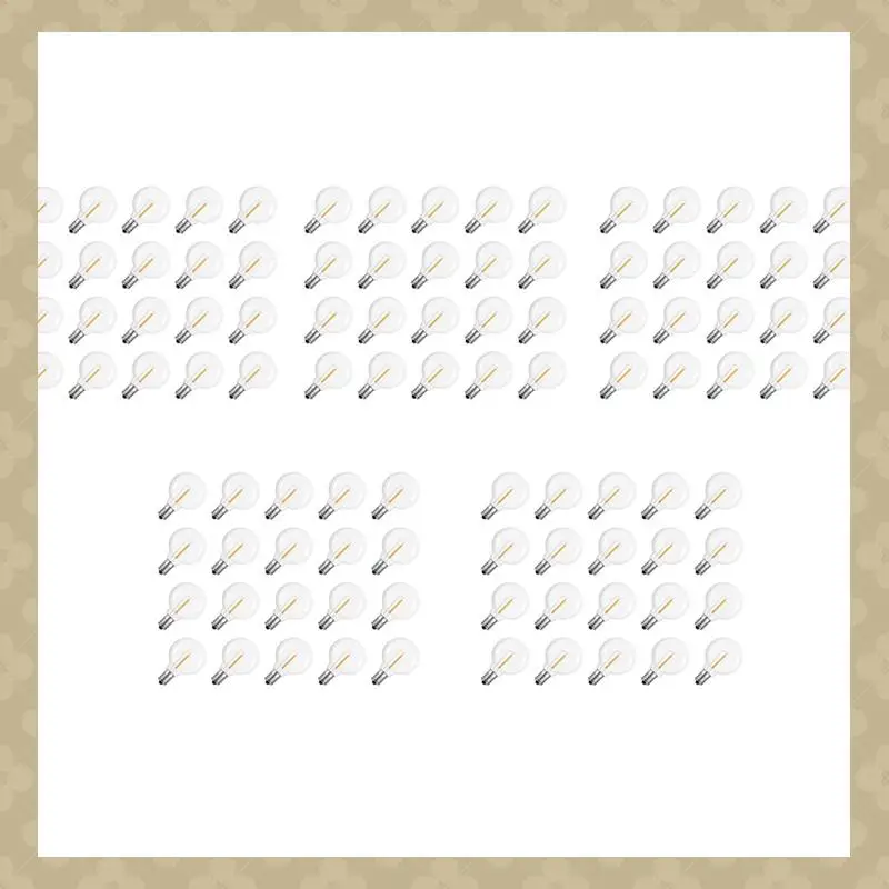 AB45 100 шт. G40 светодиодные сменные лампочки E12 с винтовым основанием, небьющиеся светодиодные глобусные лампы для солнечных гирлянд, теплые
AB45 100 шт. G40 светодиодные сменные лампочки E12 с винтовым основанием, небьющиеся светодиодные глобусные лампы для солнечных гирлянд, теплые