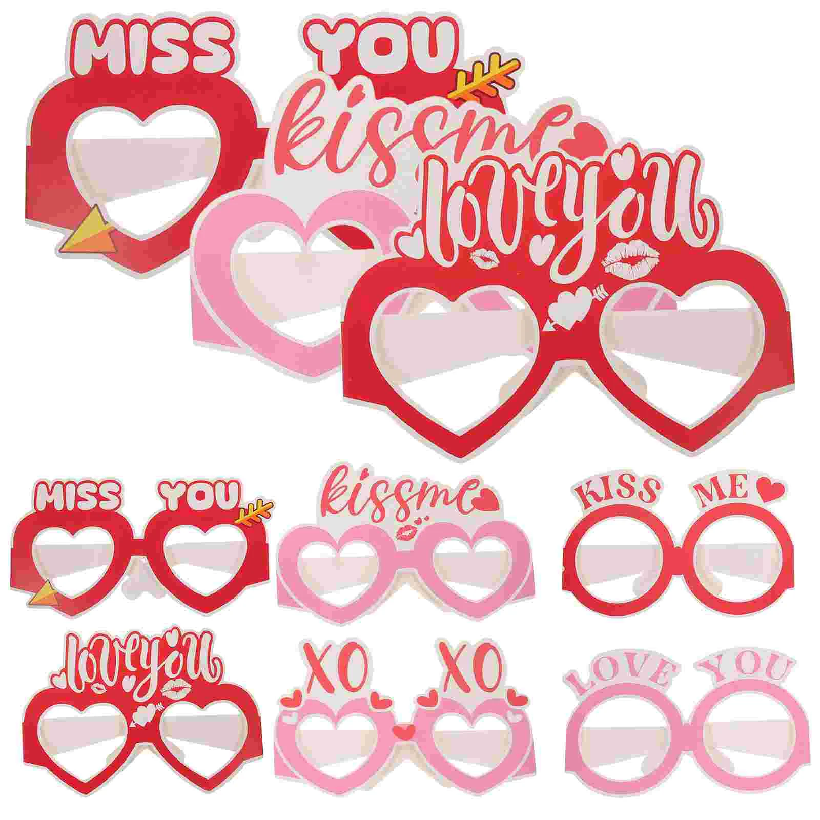 12pcs Lightweight Valentine's Day Party Nightclub Stylish Romantic Eyeglasses Personalized Sunglasses Loving Heart Eyewear
12pcs Lightweight Valentine's Day Party Nightclub Stylish Romantic Eyeglasses Personalized Sunglasses Loving Heart Eyewear