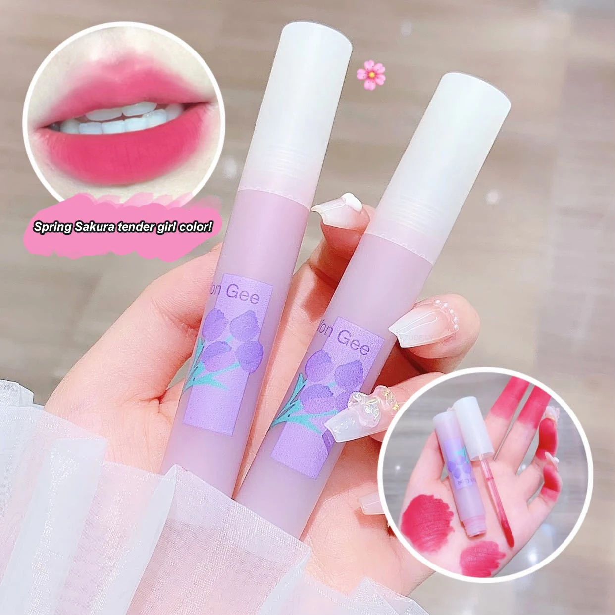 6Colors Tulip Velvet Lip Glaze Spring Cherry Blossom Pink Lipstick Lasting Makeup Matte Lipsmud Liptint Pigment Cosmetic
6Colors Tulip Velvet Lip Glaze Spring Cherry Blossom Pink Lipstick Lasting Makeup Matte Lipsmud Liptint Pigment Cosmetic