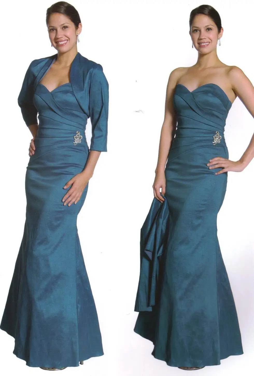 free shipping 2015 new Mother Of Bride/Groom Gown Evening Formal Occasion mermaid pleat Mother of the Bride Dresses with jacket 
free shipping 2015 new Mother Of Bride/Groom Gown Evening Formal Occasion mermaid pleat Mother of the Bride Dresses with jacket