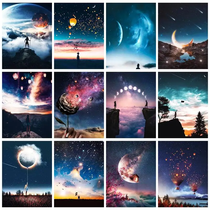 PhotoCustom Painting By Number Beautiful Starry Sky With Frame Picture Number Crafts For Adults Landscape Decoration Gift
PhotoCustom Painting By Number Beautiful Starry Sky With Frame Picture Number Crafts For Adults Landscape Decoration Gift