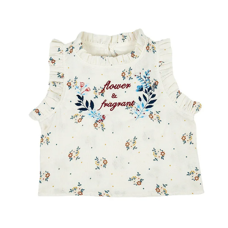 EnkeliBB Toddler Girl Summer Embroidery Floral T-shirt Sleeveless Cotton Vintage Style Tops
EnkeliBB Toddler Girl Summer Embroidery Floral T-shirt Sleeveless Cotton Vintage Style Tops