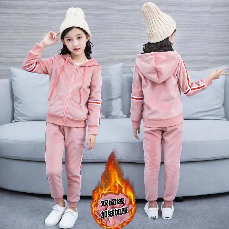 Новинка для девочек, повседневный детский зимний плотный бархатный теплый комплект одежды для подростков, детский спортивный костюм из 2 пр...
Новинка для девочек, повседневный детский зимний плотный бархатный теплый комплект одежды для подростков, детский спортивный костюм из 2 пр...