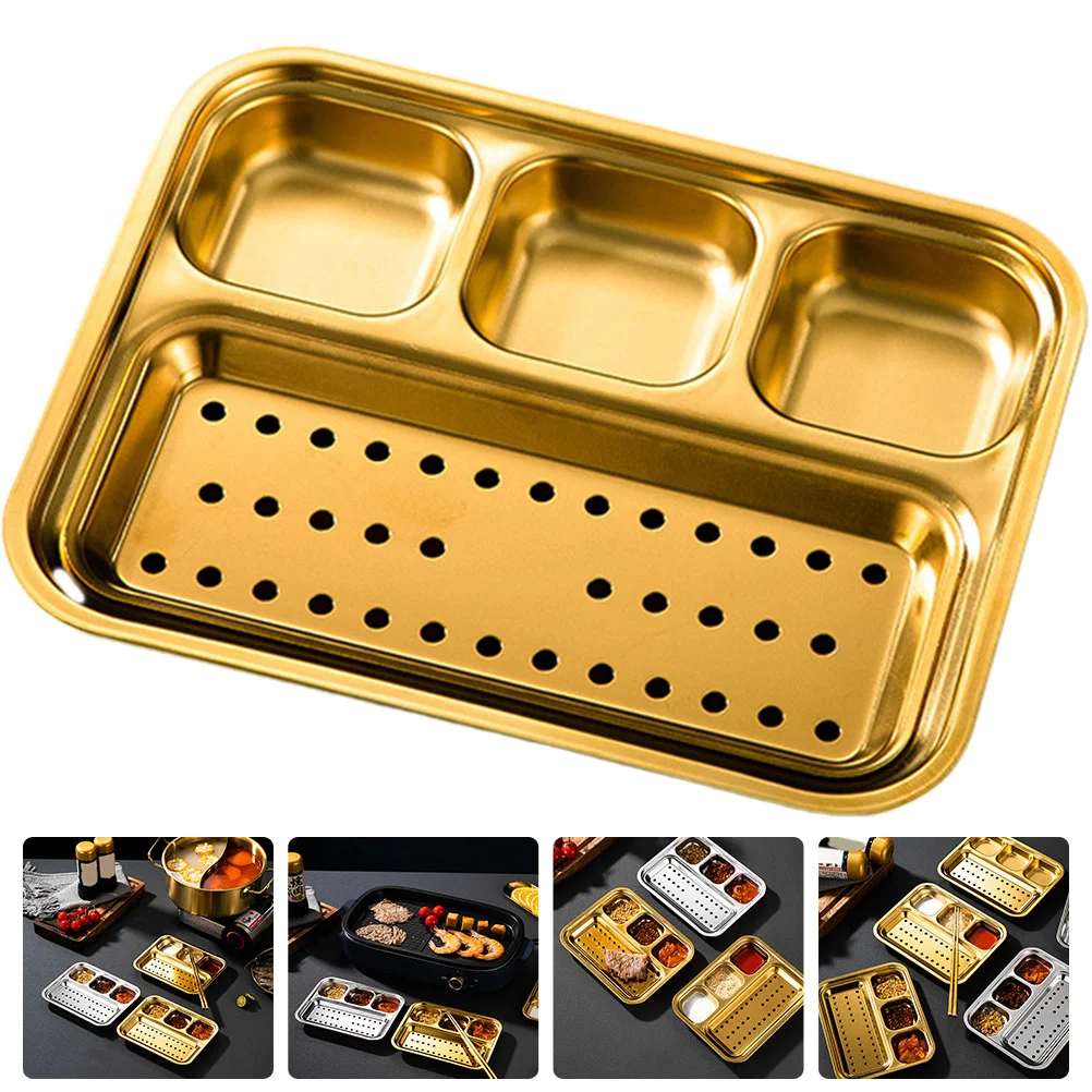 Plate Dinner Platesdivided Tray Pan Dip Serving Stainless Compartment Indian Thali Steel Bbq Rectangular Separator Appetizer
Plate Dinner Platesdivided Tray Pan Dip Serving Stainless Compartment Indian Thali Steel Bbq Rectangular Separator Appetizer